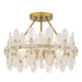 Myhouse Lighting Quoizel - ABI1718BRG - Four Light Semi-Flush Mount - Abigail - Brushed Gold