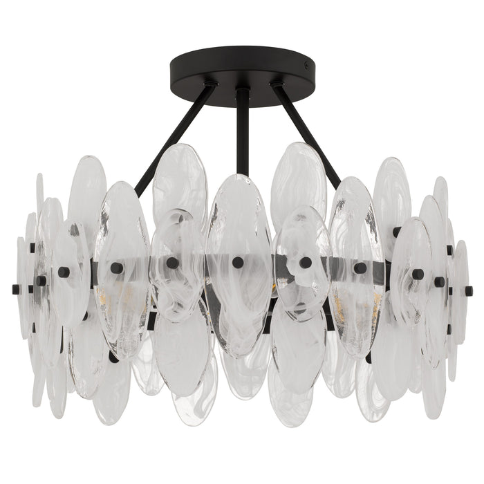 Myhouse Lighting Quoizel - ABI1718MBK - Four Light Semi-Flush Mount - Abigail - Matte Black