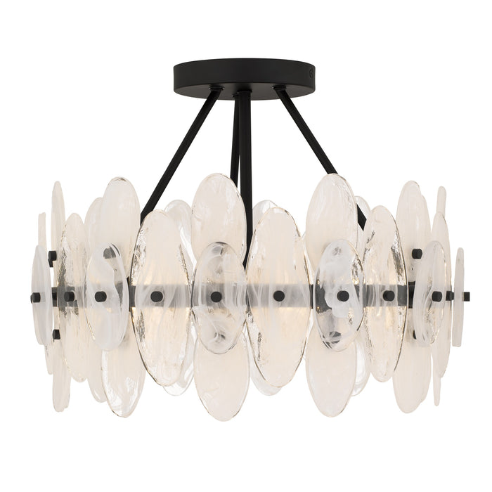 Myhouse Lighting Quoizel - ABI1718MBK - Four Light Semi-Flush Mount - Abigail - Matte Black