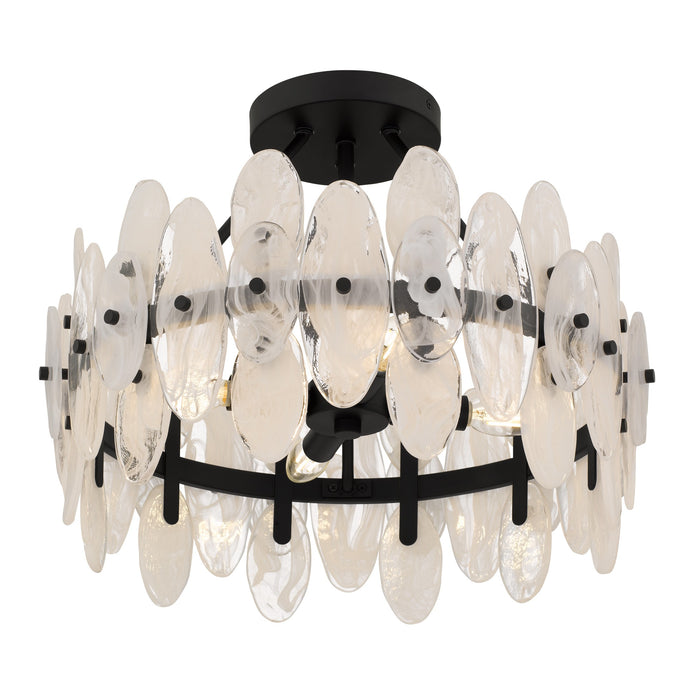 Myhouse Lighting Quoizel - ABI1718MBK - Four Light Semi-Flush Mount - Abigail - Matte Black