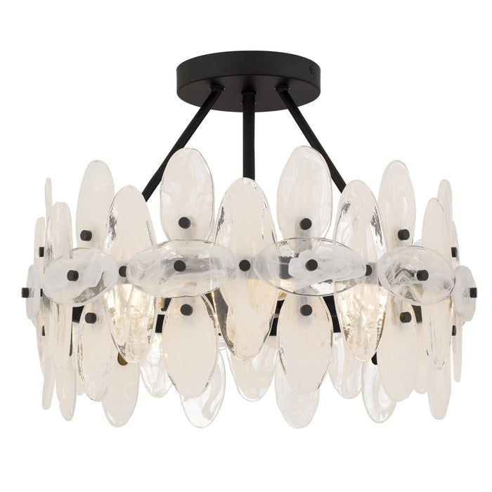 Myhouse Lighting Quoizel - ABI1718MBK - Four Light Semi-Flush Mount - Abigail - Matte Black