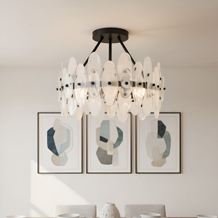 Myhouse Lighting Quoizel - ABI1718MBK - Four Light Semi-Flush Mount - Abigail - Matte Black