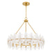 Myhouse Lighting Quoizel - ABI2828BRG - Six Light Pendant - Abigail - Brushed Gold