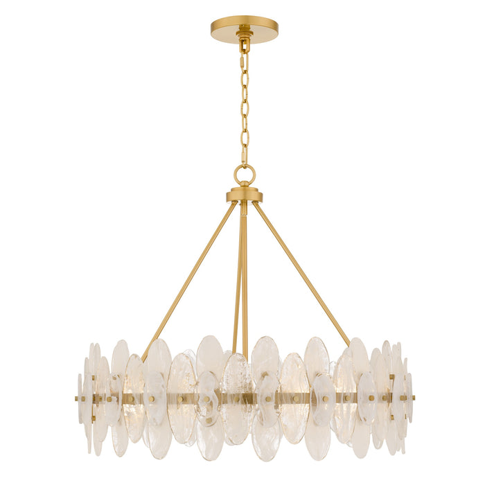 Myhouse Lighting Quoizel - ABI2828BRG - Six Light Pendant - Abigail - Brushed Gold