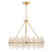 Myhouse Lighting Quoizel - ABI2828BRG - Six Light Pendant - Abigail - Brushed Gold