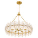Myhouse Lighting Quoizel - ABI2828BRG - Six Light Pendant - Abigail - Brushed Gold