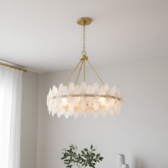 Myhouse Lighting Quoizel - ABI2828BRG - Six Light Pendant - Abigail - Brushed Gold