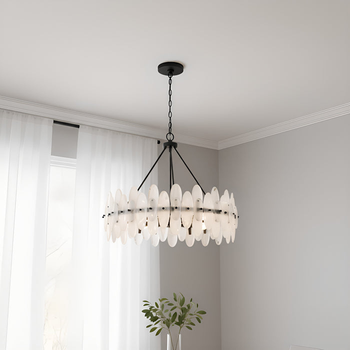 Myhouse Lighting Quoizel - ABI2828MBK - Six Light Pendant - Abigail - Matte Black