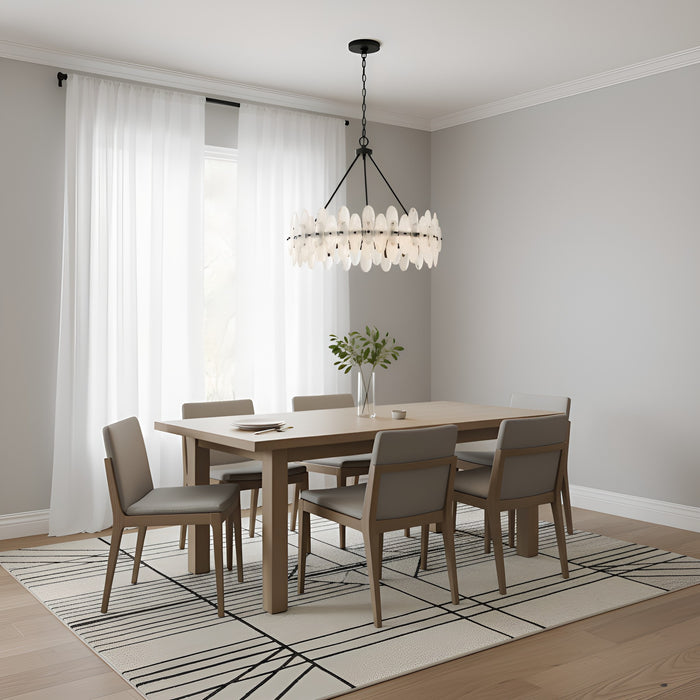 Myhouse Lighting Quoizel - ABI2828MBK - Six Light Pendant - Abigail - Matte Black