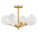 Myhouse Lighting Quoizel - ADEL1722GFL - Four Light Semi-Flush Mount - Adelyn - Gold Leaf