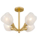 Myhouse Lighting Quoizel - ADEL1722GFL - Four Light Semi-Flush Mount - Adelyn - Gold Leaf