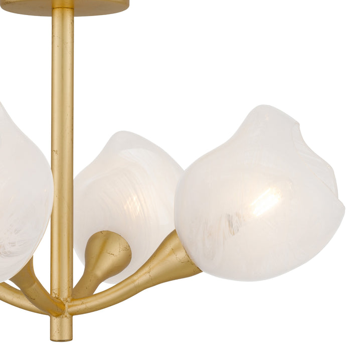 Myhouse Lighting Quoizel - ADEL1722GFL - Four Light Semi-Flush Mount - Adelyn - Gold Leaf