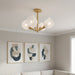 Myhouse Lighting Quoizel - ADEL1722GFL - Four Light Semi-Flush Mount - Adelyn - Gold Leaf