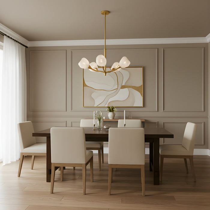 Myhouse Lighting Quoizel - ADEL5030GFL - Five Light Chandelier - Adelyn - Gold Leaf