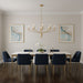 Myhouse Lighting Quoizel - ALEX5040BRG - Eight Light Chandelier - Alexander - Brushed Gold