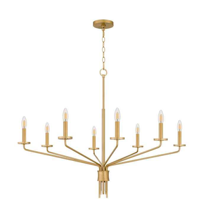 Myhouse Lighting Quoizel - ALEX5040BRG - Eight Light Chandelier - Alexander - Brushed Gold