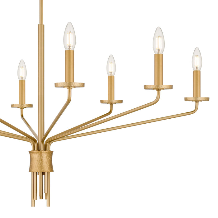 Myhouse Lighting Quoizel - ALEX5040BRG - Eight Light Chandelier - Alexander - Brushed Gold