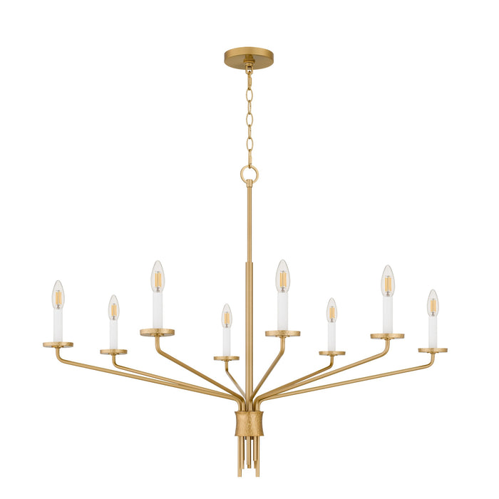 Myhouse Lighting Quoizel - ALEX5040BRG - Eight Light Chandelier - Alexander - Brushed Gold