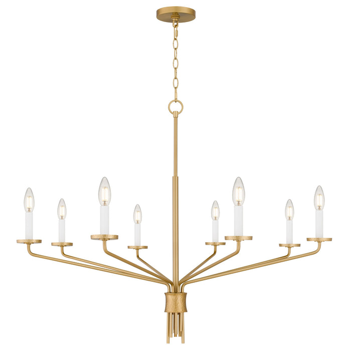 Myhouse Lighting Quoizel - ALEX5040BRG - Eight Light Chandelier - Alexander - Brushed Gold