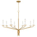 Myhouse Lighting Quoizel - ALEX5040BRG - Eight Light Chandelier - Alexander - Brushed Gold