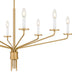 Myhouse Lighting Quoizel - ALEX5040BRG - Eight Light Chandelier - Alexander - Brushed Gold