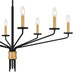 Myhouse Lighting Quoizel - ALEX5040MBK - Eight Light Chandelier - Alexander - Matte Black