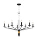 Myhouse Lighting Quoizel - ALEX5040MBK - Eight Light Chandelier - Alexander - Matte Black