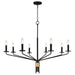 Myhouse Lighting Quoizel - ALEX5040MBK - Eight Light Chandelier - Alexander - Matte Black