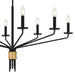 Myhouse Lighting Quoizel - ALEX5040MBK - Eight Light Chandelier - Alexander - Matte Black