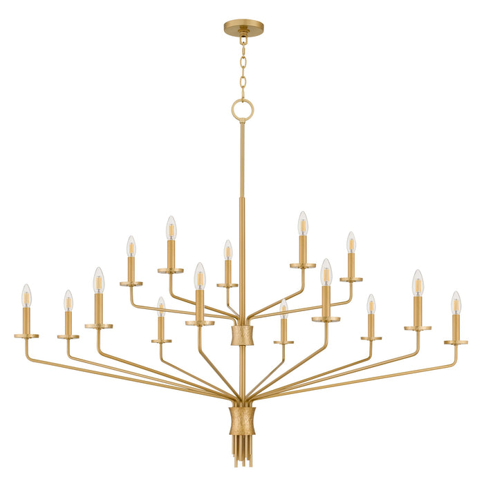Myhouse Lighting Quoizel - ALEX5055BRG - 15 Light Chandelier - Alexander - Brushed Gold