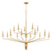 Myhouse Lighting Quoizel - ALEX5055BRG - 15 Light Chandelier - Alexander - Brushed Gold