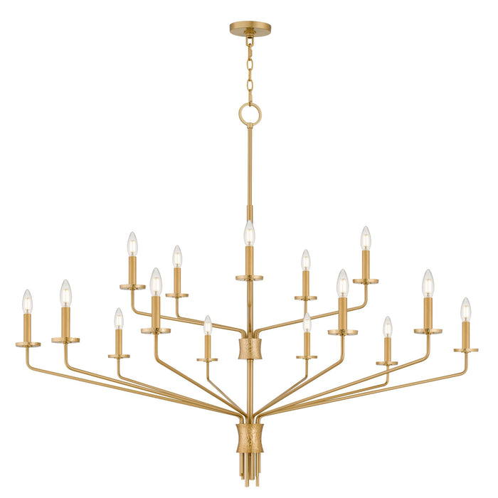 Myhouse Lighting Quoizel - ALEX5055BRG - 15 Light Chandelier - Alexander - Brushed Gold