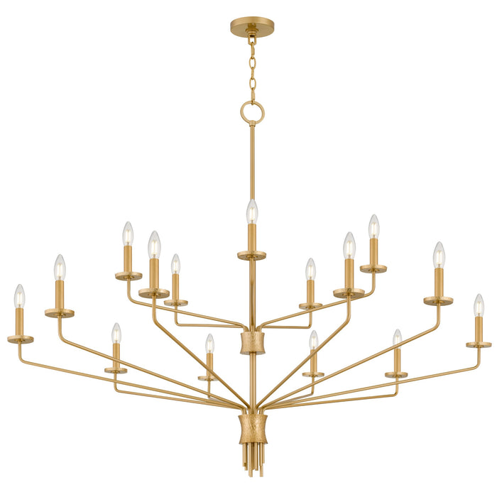 Myhouse Lighting Quoizel - ALEX5055BRG - 15 Light Chandelier - Alexander - Brushed Gold