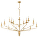 Myhouse Lighting Quoizel - ALEX5055BRG - 15 Light Chandelier - Alexander - Brushed Gold