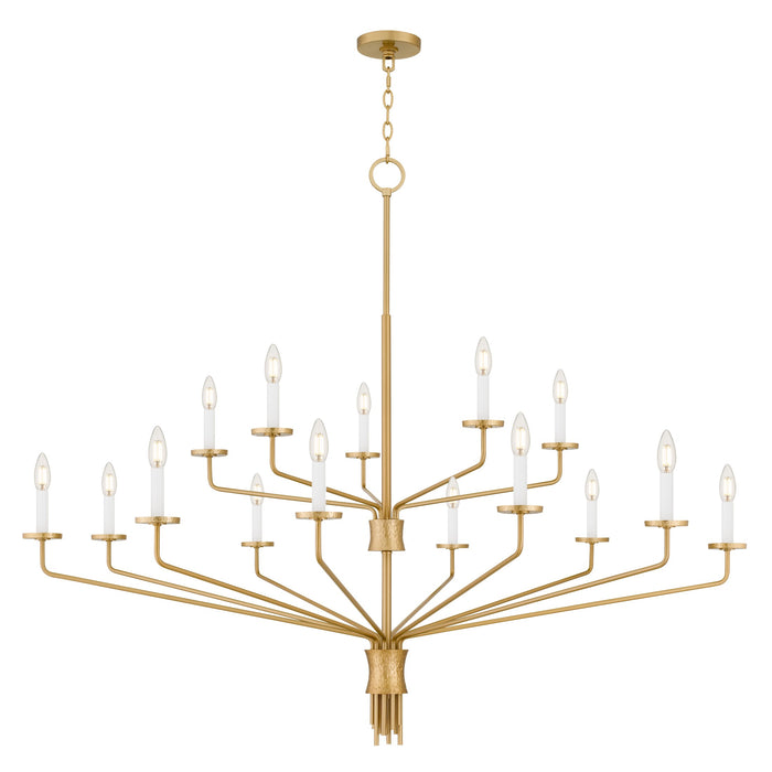 Myhouse Lighting Quoizel - ALEX5055BRG - 15 Light Chandelier - Alexander - Brushed Gold