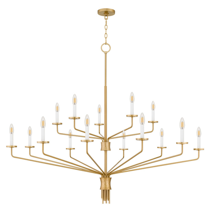 Myhouse Lighting Quoizel - ALEX5055BRG - 15 Light Chandelier - Alexander - Brushed Gold