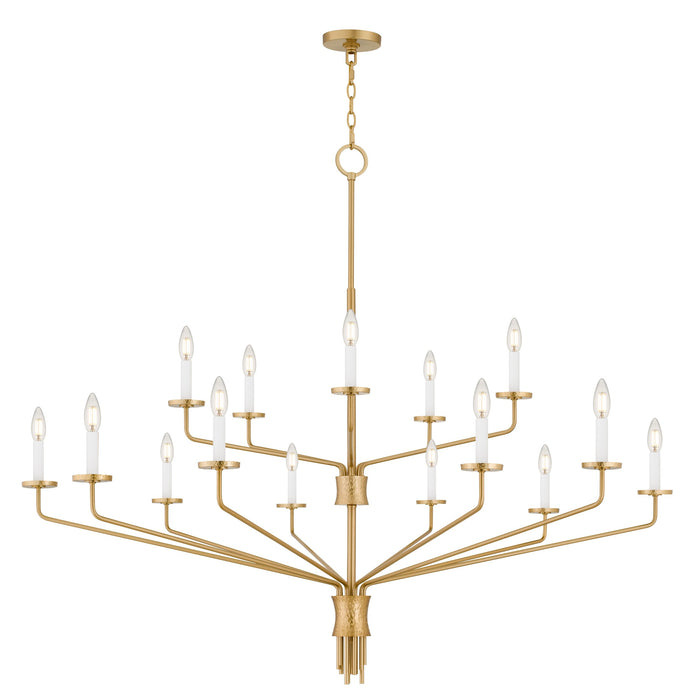 Myhouse Lighting Quoizel - ALEX5055BRG - 15 Light Chandelier - Alexander - Brushed Gold