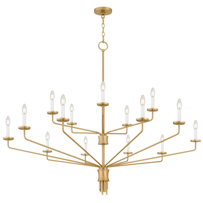 Myhouse Lighting Quoizel - ALEX5055BRG - 15 Light Chandelier - Alexander - Brushed Gold
