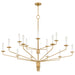 Myhouse Lighting Quoizel - ALEX5055BRG - 15 Light Chandelier - Alexander - Brushed Gold