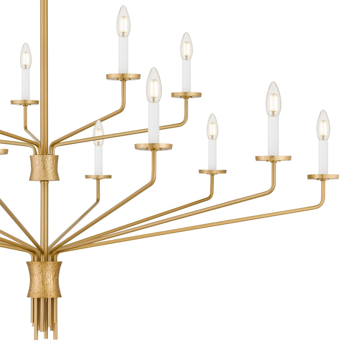Myhouse Lighting Quoizel - ALEX5055BRG - 15 Light Chandelier - Alexander - Brushed Gold