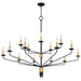 Myhouse Lighting Quoizel - ALEX5055MBK - 15 Light Chandelier - Alexander - Matte Black