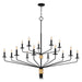 Myhouse Lighting Quoizel - ALEX5055MBK - 15 Light Chandelier - Alexander - Matte Black