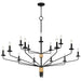 Myhouse Lighting Quoizel - ALEX5055MBK - 15 Light Chandelier - Alexander - Matte Black