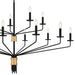 Myhouse Lighting Quoizel - ALEX5055MBK - 15 Light Chandelier - Alexander - Matte Black