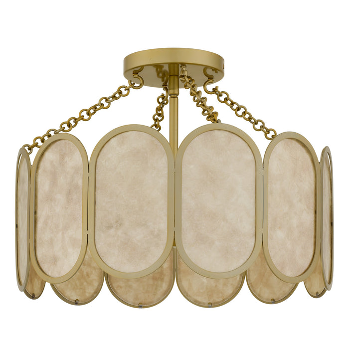 Myhouse Lighting Quoizel - AMAL1716LG - Three Light Semi-Flush Mount - Amalia - Light Gold