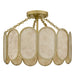 Myhouse Lighting Quoizel - AMAL1716LG - Three Light Semi-Flush Mount - Amalia - Light Gold