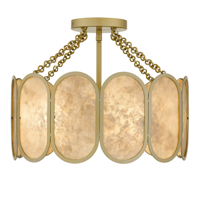 Myhouse Lighting Quoizel - AMAL1716LG - Three Light Semi-Flush Mount - Amalia - Light Gold