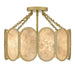 Myhouse Lighting Quoizel - AMAL1716LG - Three Light Semi-Flush Mount - Amalia - Light Gold