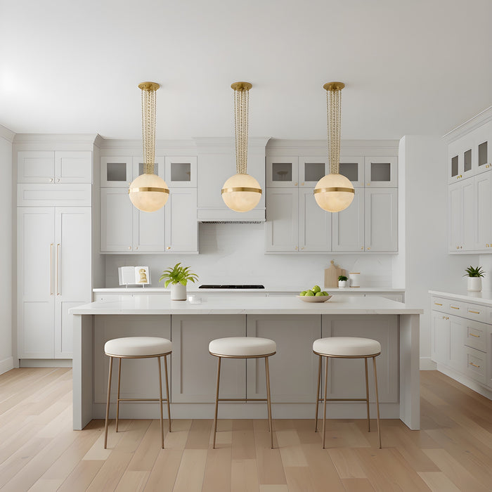 Myhouse Lighting Quoizel - AMT1816BRG - Three Light Pendant - Amato - Brushed Gold