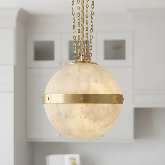 Myhouse Lighting Quoizel - AMT1816BRG - Three Light Pendant - Amato - Brushed Gold